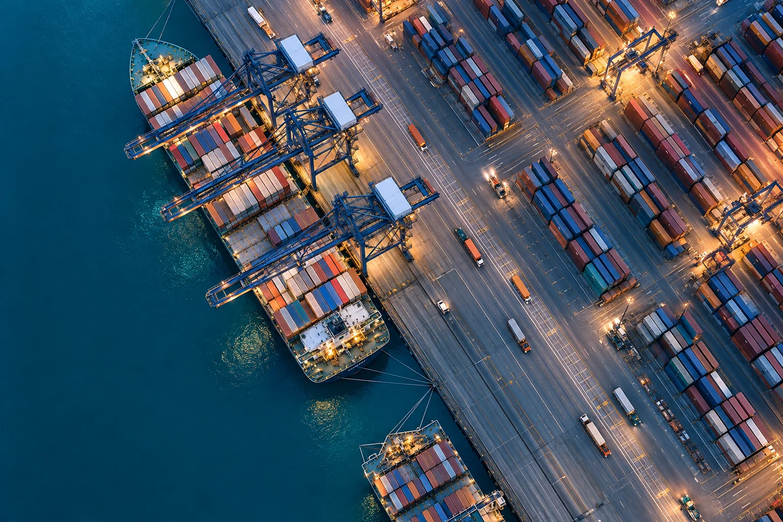 Illustrative port and logistics infrastructure